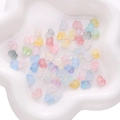 Frosted acrylic butterfly beads with gold foil for DIY jewelry making accessories - 10g/pack Approx 70pcs 10x7mm Hole Approx 1mm / Multi-color