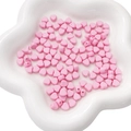 Perline in acrilico rosa da 7mm a forma di cuore per braccialetti e collane DIY - 7mm (50 Pezzi/Confezione) / Rosa
