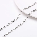 Chaîne à maillons ovales en acier inoxydable argenté pour la création de bijoux DIY - Fil N° 14 32 X 65 Mm 1 Mètre/paquet