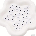 12mm round black and white acrylic resin eyes for DIY doll making and handmade crafts - Small Black Dot Style (12mm) / 20Pcs/Pack / Multicolor