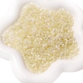 Perline di vetro Aurora bianco crema 2mm per gioielli fatti a mano e creazione braccialetti - 4mm (Circa 150 Pezzi/Confezione da 10g) / Beige