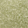 Frosted ice-transparent fruit green glass abacus beads for handmade DIY jewelry crafting - 10g / Pack Approx 150 Pieces 2x4mm Hole Approx 1mm / Sprout Green