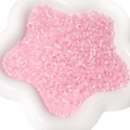 Perles de rocaille roses aurore boréale en verre pour création de bijoux DIY - 4mm (Env. 150 Pcs/Paquet de 10g) / Rose