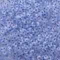 Translucent light blue glass abacus beads with dark blue inner core for DIY jewelry - 10g / Pack Approx 150 Pieces 2x4mm Hole Approx 1mm / Sapphire Blue