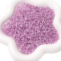 Perles de rocaille violettes effet œil de chat pour création de bracelets DIY - 4mm (Env. 150 Pcs/Paquet de 10g) / Violet Phénix