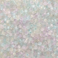 Pastel macaron flat round glass beads with AB rainbow coating for DIY jewelry making - 10g / Pack Approx 150 Pieces 2x4mm Hole Approx 1mm / Macarons