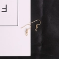 Golden DIY earring hooks with metal spring coil and loop for jewelry crafting - 20x22mm (200 Pieces/Pack) / KC Gold