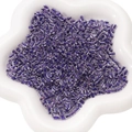 DIY purple cylindrical glass beads with smooth texture for handmade jewelry making - Approx. 4x5mm (10g/Pack, Approx. 80 Beads) / Purple In Purple