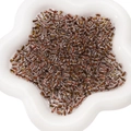 DIY handmade cylindrical glass beads in transparent and brown finish for jewelry making - Approx. 4x5mm (10g/Pack, Approx. 80 Beads) / Yellow Coffee