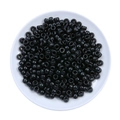 Perles rondes noires en acrylique poli pour la création de bijoux DIY à la main - Diamètre 9mm Épaisseur 6mm, 26g/Environ 100 Pcs/Paquet / Noir