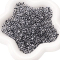 DIY black and white striped cylindrical glass beads 4x5mm in a star-shaped ceramic tray - Approx. 4x5mm (10g/Pack, Approx. 80 Beads) / White and Black