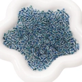 DIY 4x5mm ink retro cylindrical blue gradient glass bugle beads for jewelry making - Approx. 4x5mm (10g/Pack, Approx. 80 Beads) / Blue Green