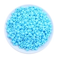 Cuentas de barril de acrílico azul claro para hacer pulseras artesanales DIY - Azul claro