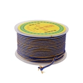 Blue and gold woven nylon rope for DIY bracelets wound on a white plastic spool - 2.5mm 11m/Roll / Royal Blue with Gold