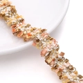 Goud en wit gevlochten polyester band met franjes voor DIY kledingaccessoires - 1 Yard/Pack (ca. 0,9m) / Oranje (2 Lijnen Goud 2cm)