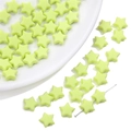 Perline a stella in acrilico giallo-verde da 10mm per fai da te e braccialetti - 50 Pezzi (10mm) / verde-giallo