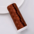 Single roll of copper polyester cord on white spool for DIY jewelry and garment making - Approx 1200m 1 Roll/Pack / Coffee