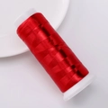 Single roll of glossy red polyester knotless velvet thread for DIY handmade jewelry crafts - Approx 1200m 1 Roll/Pack / Dark Red