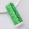 Polyester knotless velvet thread in bright green on white spool for DIY hairpins - Approx 1200m 1 Roll/Pack / Fruit Green