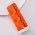 Vibrant orange velvet thread on a white spool for DIY jewelry and clothing accessories - Approx 1200m 1 Roll/Pack / Orange