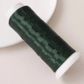 Hilo de terciopelo de poliéster verde oscuro para horquillas y accesorios de costura - Aprox 1200m / Rollo / Verde Estilo 7