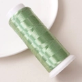 Carrete de hilo de terciopelo de poliéster verde menta para horquillas y artesanías DIY - Aprox 1200m / Rollo / Verde 1