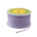 Rouleau de cordon tressé en nylon multicolore pour bijoux DIY et nœuds artisanaux - 2mm 16m/Rouleau / Lavande