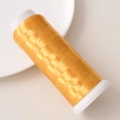 Hilo de bordar de poliéster dorado en carrete blanco para accesorios de cabello DIY - Aprox 1200m / Rollo / Dorado 2