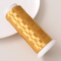 Rollo de hilo de poliéster amarillo dorado brillante para horquillas y manualidades DIY - Aprox 1200m / Rollo / Dorado 3