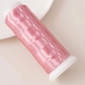 Hilo de terciopelo rosa de poliéster para horquillas DIY con acabado sedoso - Aprox 1200m / Rollo / Rosa 3