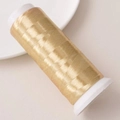 Rollo de hilo de terciopelo de poliéster oro champán para horquillas de bricolaje - Aprox 1200m / Rollo / Amarillo 2