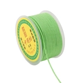 Rouleau de cordon en nylon vert pour bijoux DIY, fil de tissage de nœuds chinois de qualité - 2mm 16m/Rouleau / Vert clair
