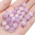 Perle a barilotto 11x8mm in resina lavanda iridescente per bigiotteria DIY - 11x8mm Foro Circa 1,5mm (10 Pz/Confezione) / Viola Chiaro