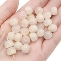 Perline a botte 11x8mm in resina beige perlato con foro verticale per gioielli fai-da-te - 11x8mm Foro Circa 1,5mm (10 Pz/Confezione) / Beige