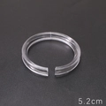 5.2cm transparent acrylic C-ring display holder stand for bracelets and jewelry - Small Transparent C-Ring / 5.2cm Outer Diameter (5 Pieces/Pack) / Clear