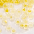 Lebhafte orangefarbene Glasperlen mit matter Oberfläche für DIY-Schmuck und Armbänder - Modell #01 / 3mm 10g/Packung (ca. 220 Stk.) / Gelb