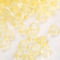 Perles de rocaille en verre jaune translucide 2-4mm pour bijoux DIY et artisanat - Modèle #06