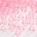 Perline di vetro rosa Barbie 2-4mm fai-da-te per bracciali e collane, finitura traslucida - Stile 8(08)