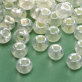 Lichtdurchlässige 2-4mm hellgelbe Glasperlen für handgefertigten DIY-Schmuck - Transparentes Hellgelb (Stil 22)