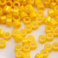 Perles de rocaille orange-jaune 2-4 mm de forme cylindrique pour la création de bijoux DIY - Style #18