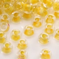 Perles en verre orange vif pour bijoux DIY avec effet de noyau transparent - Modèle #22