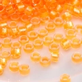 Perles de verre orange vif 2-4mm avec cœur nacré pour la création de bijoux DIY - Modèle #24