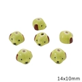 14x10mm light green puppy shaped ceramic beads for DIY jewelry and crafts making - Dog Head / 1 Piece (14x10mm) / Green
