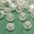 2-4mm facettierte transparente beige Glasperlen mit weißem Kern für DIY-Schmuckherstellung - Weiße Kern Klare Facettierte (Stil 29)