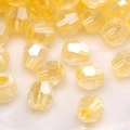 Perles facettées en verre jaune 2-4mm pour fabrication de bijoux DIY et colliers - Style #28