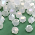 2-4mm beige facettierte Glasperlen mit AB-Regenbogenbeschichtung für DIY-Schmuck - AB Irisierende Weiße Facettierte (Stil 31)