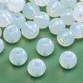 Beige Glasperlen 2-4mm mit Opal-Textur für DIY-Handwerk und Schmuckherstellung - Glatte Halbdurchsichtige Perle (Stil 32)