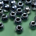 Silver core glass beads with transparent outer layer for DIY jewelry making - Silver Core Transparent Round Bead (Style #23)