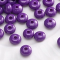 Perline di legno viola a forma di abaco per la creazione di gioielli fai-da-te fatti a mano - Stile 29-Perlina Tonda Viola