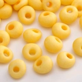 Perles de verre jaune citron éclatantes pour la fabrication de bijoux DIY faits main - Style n° 35